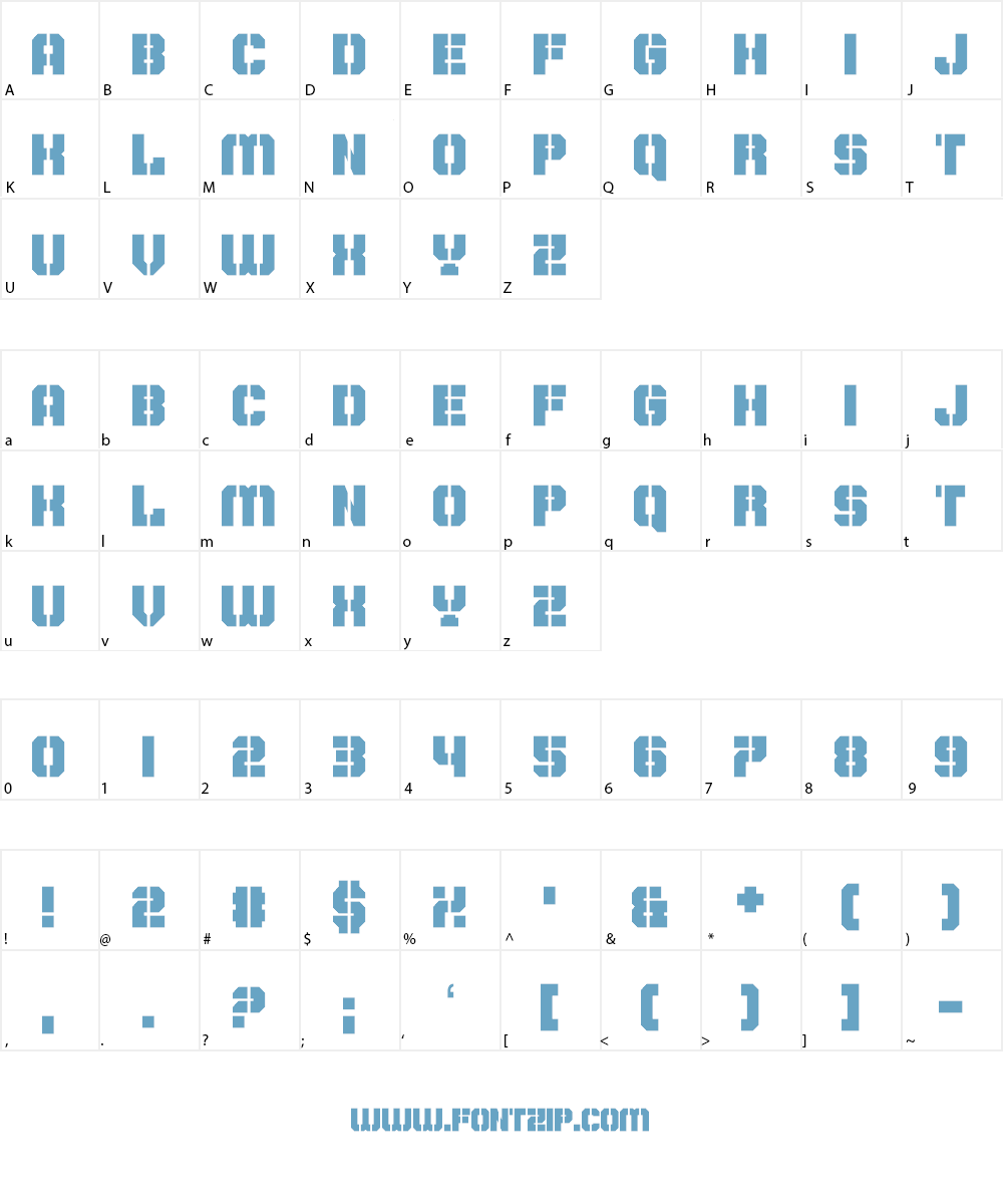 Don't Delay, Act Now! Font Character